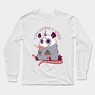 Opossum - Crying Crisis Long Sleeve T-Shirt